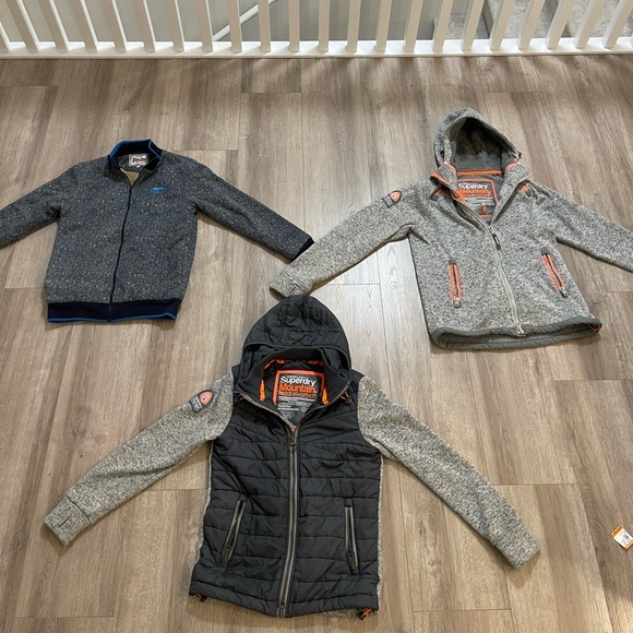 Superdry Vintage Scuba Black Label SIZE L fleece sweater jacket - Picture 8 of 8